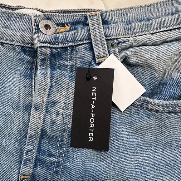 INTERIOR NYC The Remy High Rise Straight Wide Leg Jeans Light Wash Blue Size 25 - Picture 10 of 11